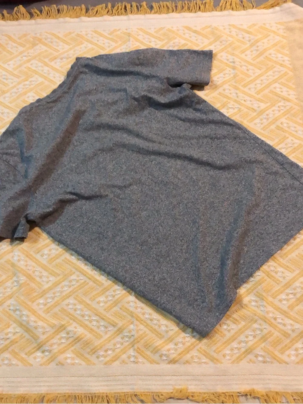 Grey Graphic Tee with 'Love Your Own Life' Detail